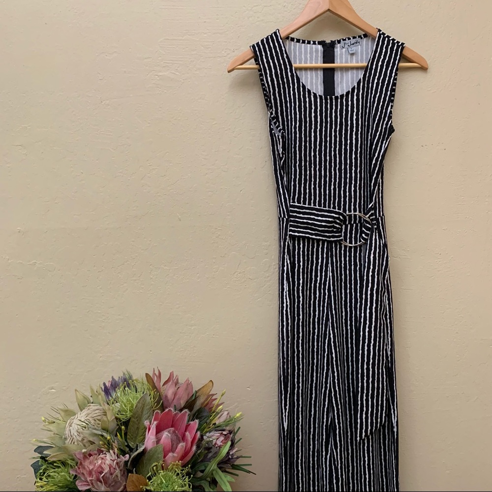 J for Justify | NWT | Black and White Stripped Romper